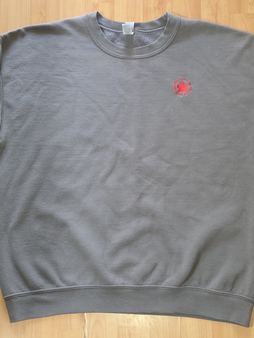 Vintage Air Canada Crewneck Sweatshirt Grey Large
